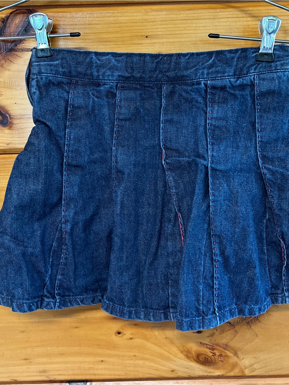 VTG Gymboree Denim Adjustable Waist Skort Skirt 10 - Picture 5 of 6
